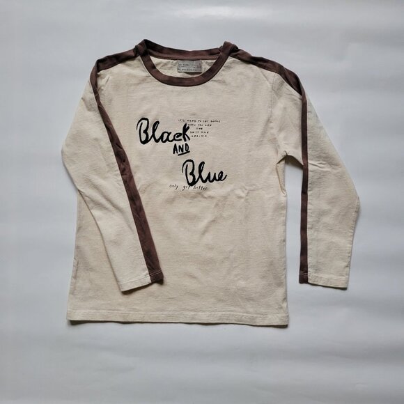 ZARA BOYS PRINTED LONG SLEEVE TEE SIZE 7 - Picture 2 of 5